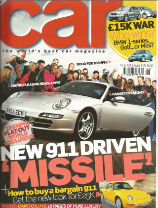 CAR MAGAZINE 2004 AUG - CARRERA S, SLK350 v BOXSTER, VXR220, AUDIS